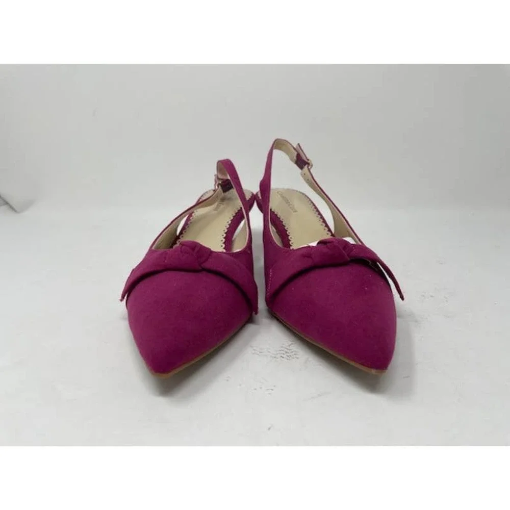 CHARTER CLUB Giavanna Slingback Pumps I’m faux suede berry size 7M NEW